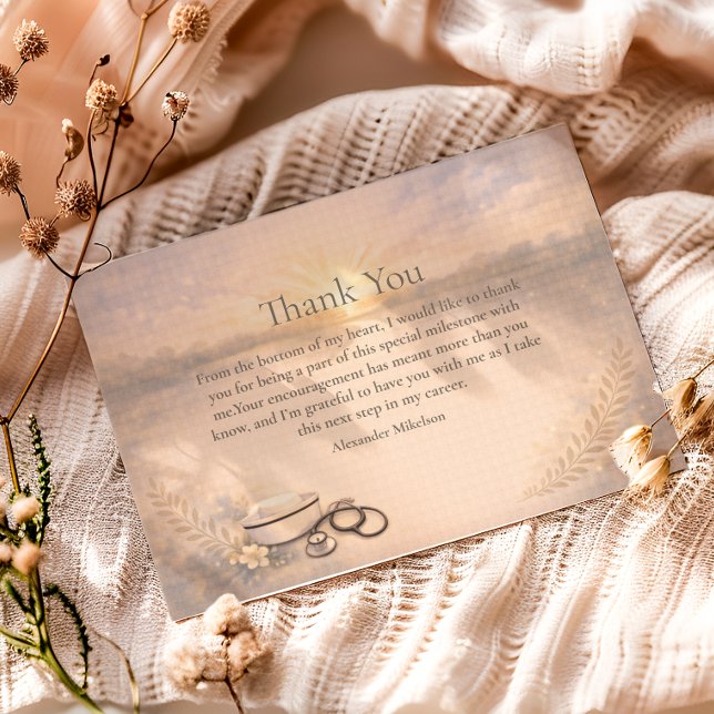 Tarjeta De Agradecimiento Nursing Program Graduation Celebration (Subido por el creador)