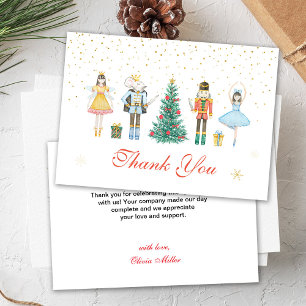Tarjeta De Agradecimiento Nutcracker Navidad Baby Shower