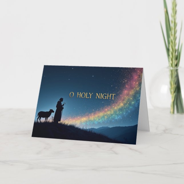 Tarjeta De Agradecimiento O Holy Night – Light of Love (Anverso)