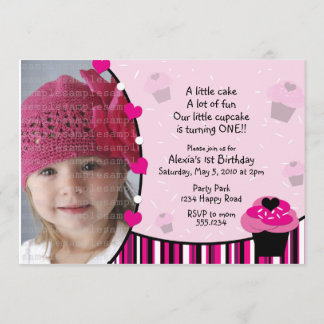 Tarjeta de agradecimiento o invitación para pastel