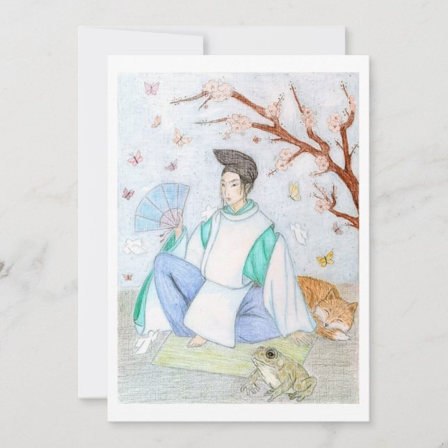 Tarjeta De Agradecimiento Obra original de Abe no Seimei (Anverso)