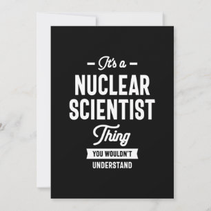 Tarjeta De Agradecimiento Obsequio para científicos nucleares