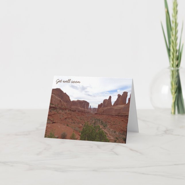 Tarjeta De Agradecimiento Obtener bien pronto carta - Arches (Anverso)