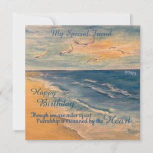 Tarjeta de agradecimiento Ocean Beach Breeze Flat