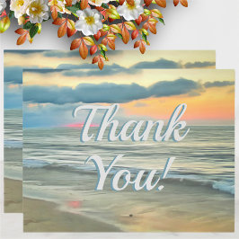 Tarjeta De Agradecimiento Ocean Sunset 0735