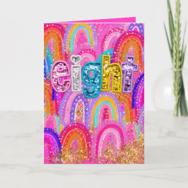 Tarjeta De Agradecimiento Octavo cumpleaños