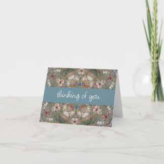 Tarjeta De Agradecimiento Odilon Redon Bouquet Thinking of You Follet Card