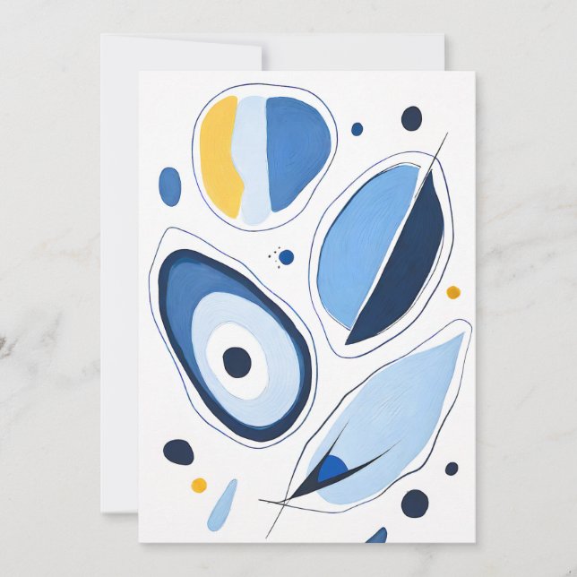 Tarjeta De Agradecimiento Odisea de la Orbita Celeste Abstracta (Anverso)