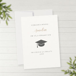 Tarjeta De Agradecimiento Oersonalized graduation card