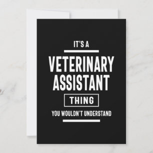 Tarjeta De Agradecimiento Oferta de cargo de ayudante veterinario
