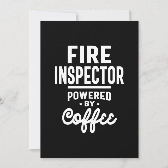 Tarjeta De Agradecimiento Oferta de cargo de inspector de incendios (Anverso)