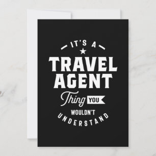 Tarjeta De Agradecimiento Oferta de cargo de trabajo de agente de viajes