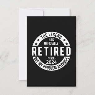 Tarjeta De Agradecimiento oficialmente retirado 2024