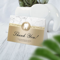 Oficina Dental Marble de Oro Moderno Gracias