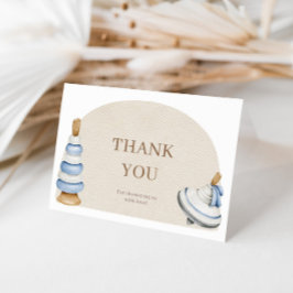 Tarjeta De Agradecimiento Oh Baby BohoBloques Y Juguetes De Madera