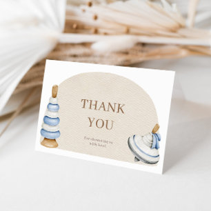 Tarjeta De Agradecimiento Oh Baby BohoBloques Y Juguetes De Madera