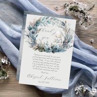 Oh Boy Bunny Rabbit Blue Floral Wreath Baby Shower
