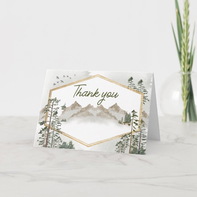 Tarjeta De Agradecimiento Oh Boy Let the Adventure Begin Baby Shower (Anverso)