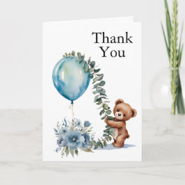 Tarjeta De Agradecimiento ¡Oh, chico! Podemos Darles Las Gracias" Teddy Bear