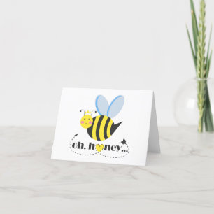 Tarjeta De Agradecimiento Oh Honey Valentines reina Bee personaje con tiara