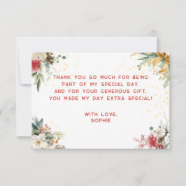 Tarjeta De Agradecimiento Oh qué divertido primera Navidad de cumpleaños