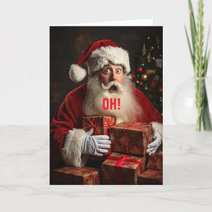 TARJETA DE AGRADECIMIENTO OH SANTA NAVIDADES INFANTILES