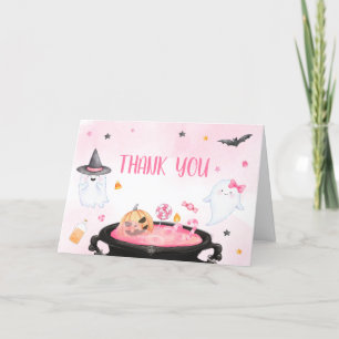 Tarjeta De Agradecimiento Oh Sheet Ghoul Halloween Baby Shower