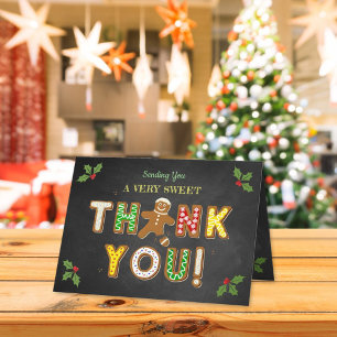 Tarjeta De Agradecimiento ¡Oh Snap! Gingerbread Cookie Cualquier Edad Foto D