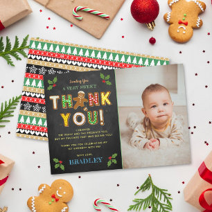 Tarjeta De Agradecimiento ¡Oh Snap! Gingerbread Cookie Cualquier Edad Foto D