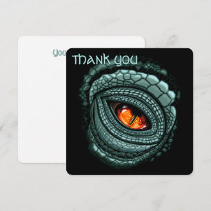 Tarjeta De Agradecimiento Ojo de depredador reptil primitivo