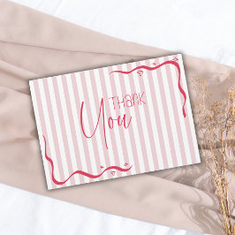 Tarjeta De Agradecimiento Ola de frutos rojos rubor Clásico Vintage Baby Sho