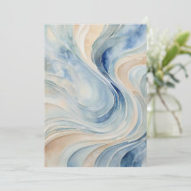 Olas beige azules