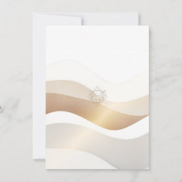 Tarjeta De Agradecimiento Olas del desierto calmo con esencia de Fennec | Se