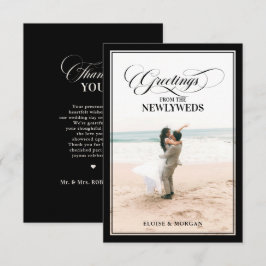 Tarjeta De Agradecimiento Old Money Modern Formal Burgundy Luxury Wedding