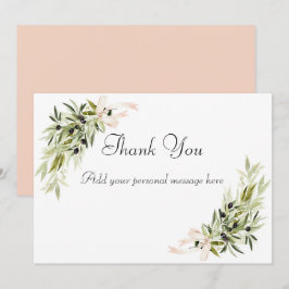Tarjeta De Agradecimiento Olive Branch Bouquets Wedding Thank You Cards