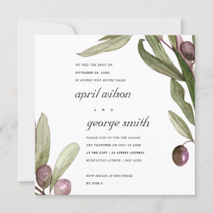 TARJETA DE AGRADECIMIENTO OLIVE WATERCOLOR FOLIAGE NOSOTROS ATACAMOS LA TARJ