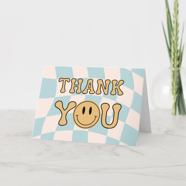 TARJETA DE AGRADECIMIENTO ONE HAPPY DUDE THANK YOU TENT CARD (Anverso)