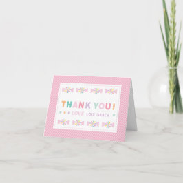 Tarjeta De Agradecimiento One Sweet Birthday Customizable Thank you Card