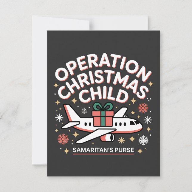Tarjeta De Agradecimiento Operación Navidades Bolsa Samaritana Infantil (Anverso)