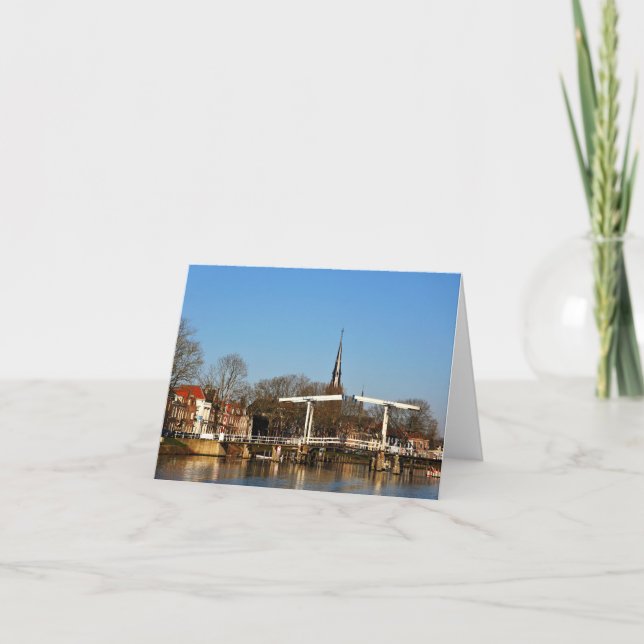 Tarjeta De Agradecimiento Ophaalbrug in Nederland. (Anverso)