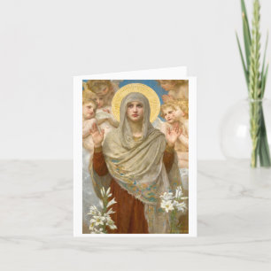Tarjeta De Agradecimiento Ora Pro Nobis, William Bouguereau