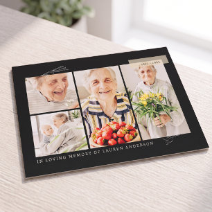 Tarjeta De Agradecimiento Oración de Rejilla de 7 Fotos Simple Moderna Memor