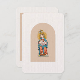 Tarjeta De Agradecimiento Oración por la maternidad - Nuestra Señora de Le L