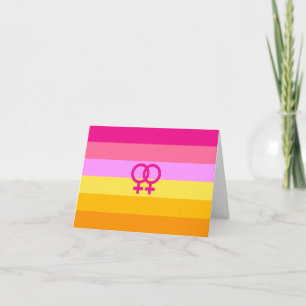 Tarjeta De Agradecimiento Orgullo Lesbiana Dawn WLW