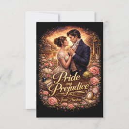 Tarjeta De Agradecimiento Orgullo y Prejuicio