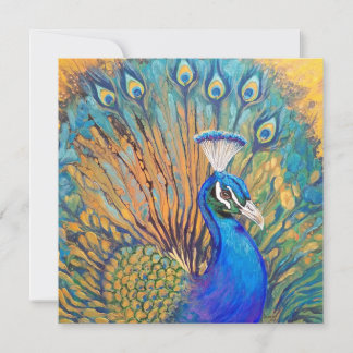 Tarjeta De Agradecimiento Orgulloso como pavo real