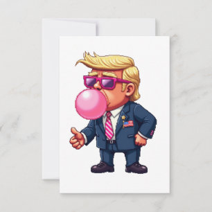 Tarjeta De Agradecimiento Orgulloso Maga Trump Pixel Presidente Día de Inaug