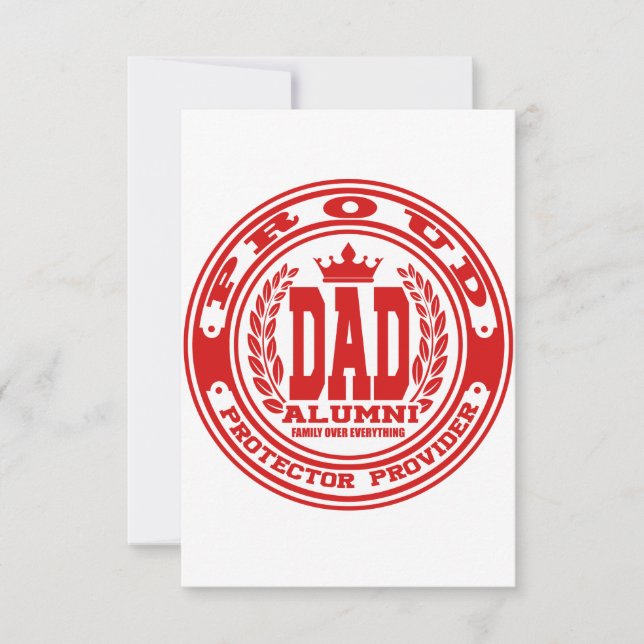 Tarjeta De Agradecimiento Orgulloso papá (Anverso)