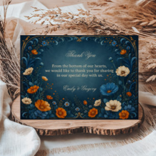 Tarjeta De Agradecimiento Ornamental Botánico Malhumorado