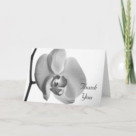Tarjeta De Agradecimiento Orquídea Blanca Gracias